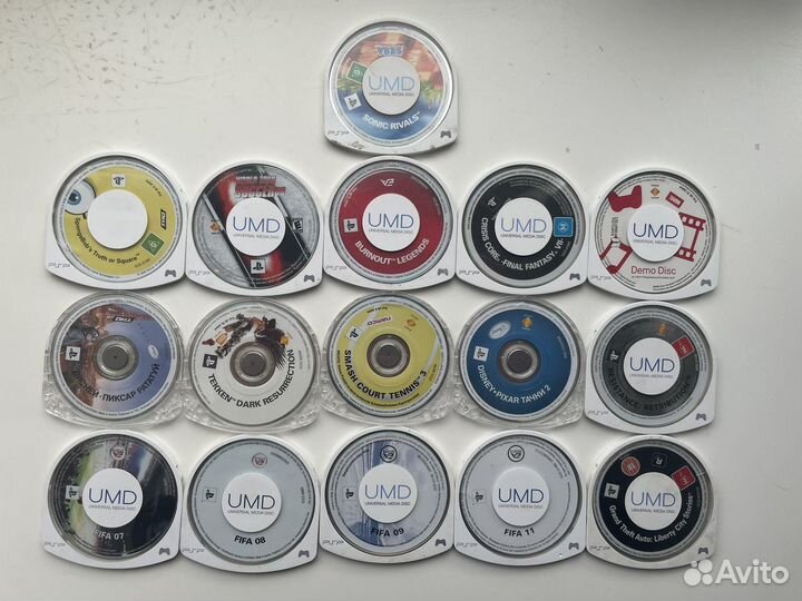 Диски с играми на Sony PSP