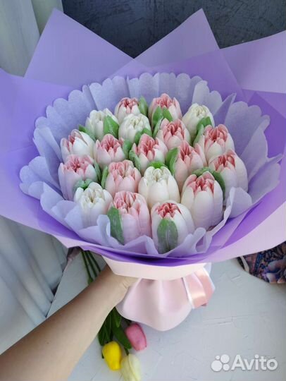 Букет из зефира, подарок на 1 сентября