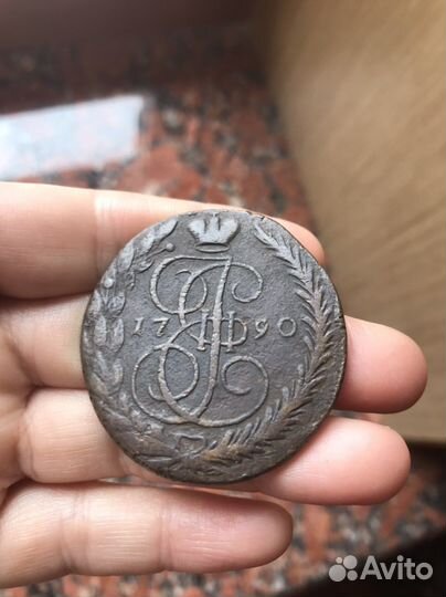 Монеты 5 копеек Екатерины 2, 1788-1792