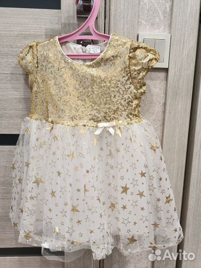 Праздничное Платье для девочки. Снежинка
