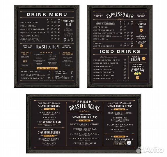 Дизайн меню. Настенное меню. Разработка дизайна