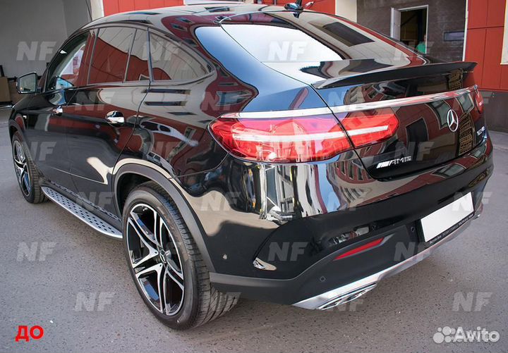 Диффузор насадки 63 AMG Mercedes GLE Coupe