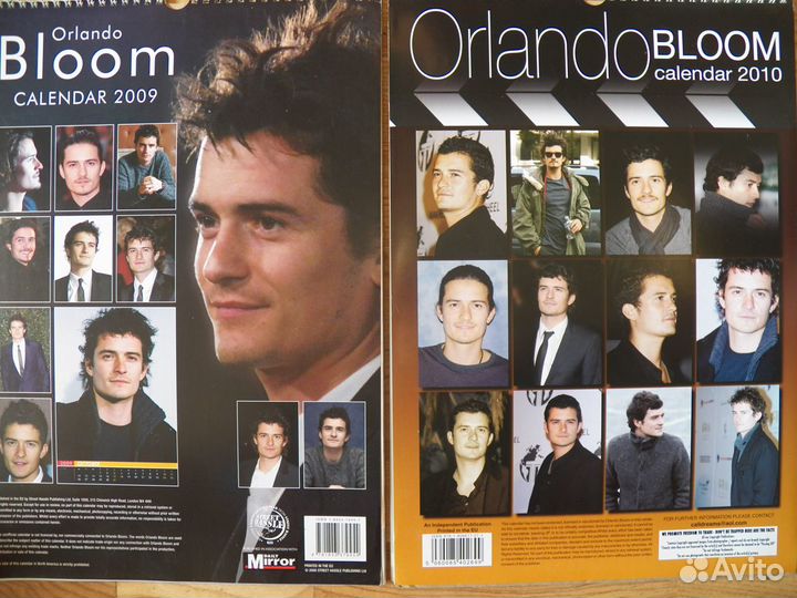 Зарубежные календари. Актеры. А3 12 листов