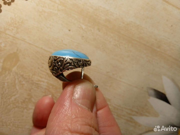 Серьги серебро бирюза