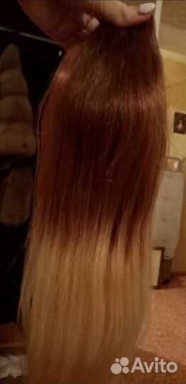 Волосы славянка люкс омбре 115гр 55см