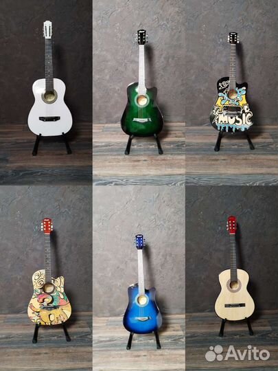 Гитара+комплект 7 в 1