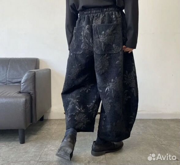 Широкие оверсайз брюки в японском стиле