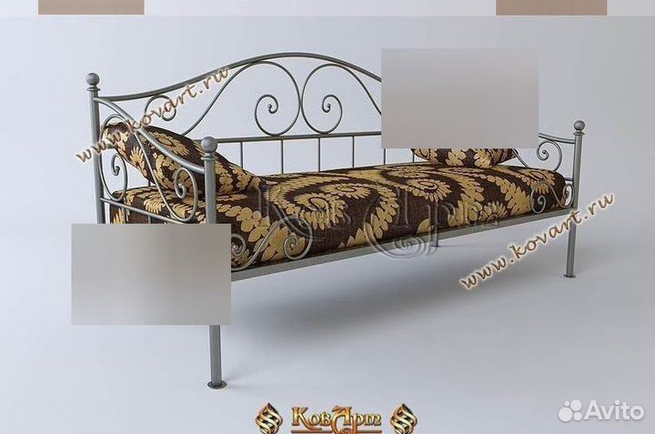 Диваны кованые. Кованый кровать диван. арт: H899