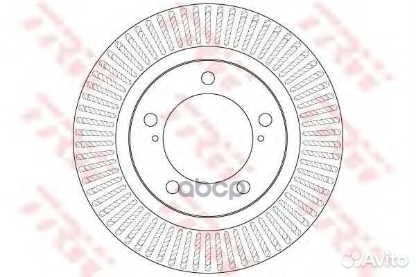 Диск тормозной toyota Land Cruiser IV (J200) 07