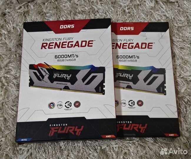 Kingston fury Renegade 32Gb (2x16GB) 6000мгц DDR5