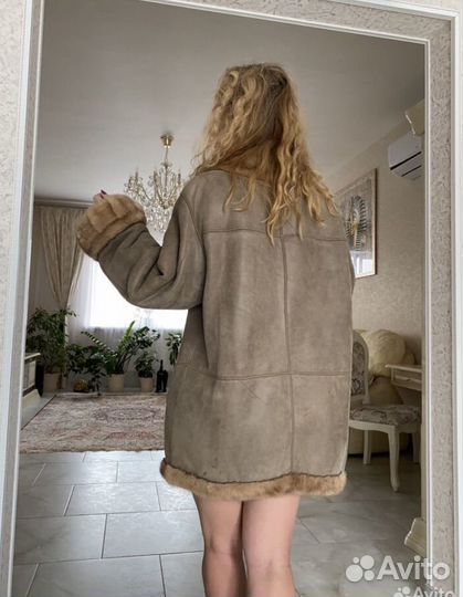 Дубленка натуральная с норкой