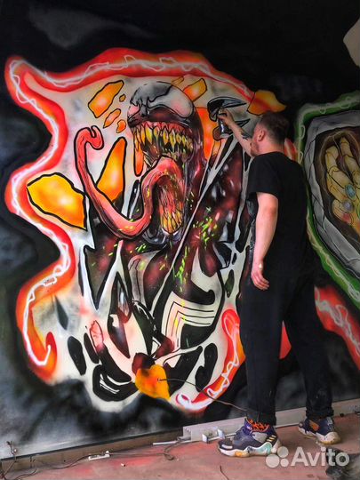 Граффити оформление роспись покраска стен