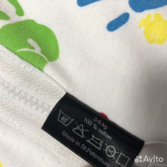 Пеленка кокон 56 62 молния mjolk + на липучках