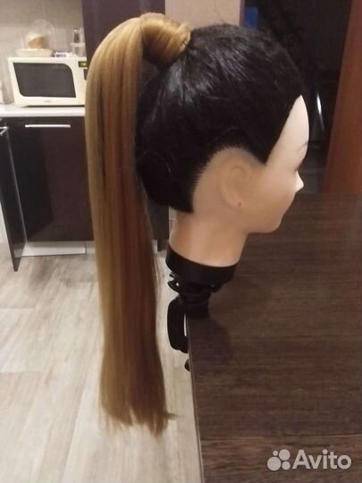 Афрохвост на резинке, шеньён, волосы на резинке