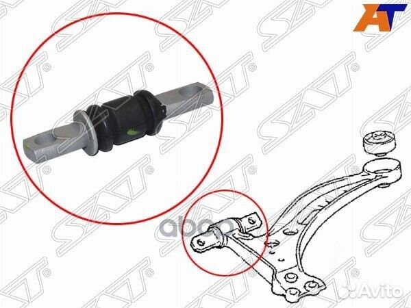 Сайлентблок передний FR нижнего рычага toyota A