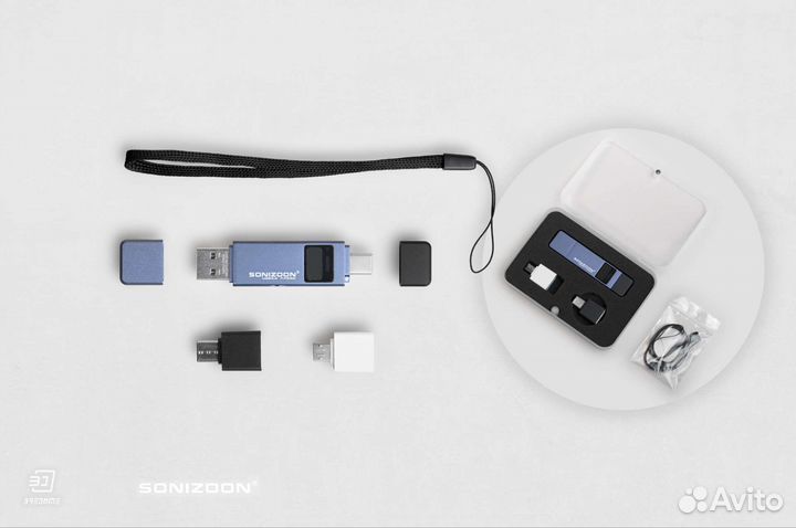 USB флешка SSD со сканером отпечатков пальцев