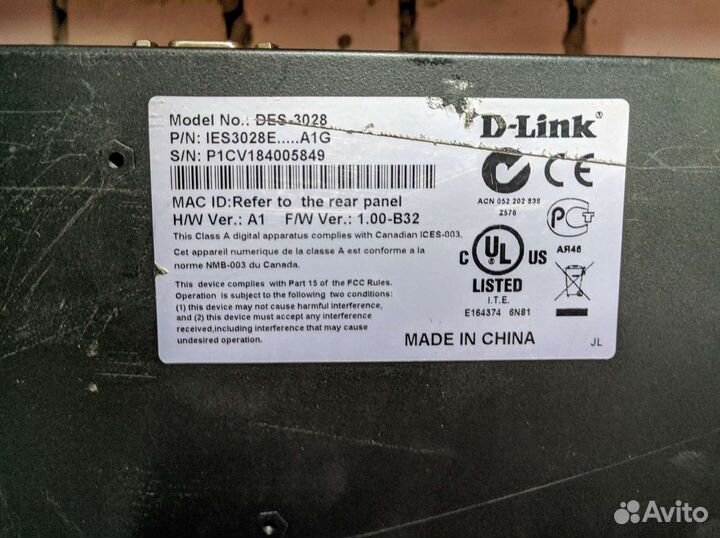 D-Link DES-3028 Rev.A1 опт/розница