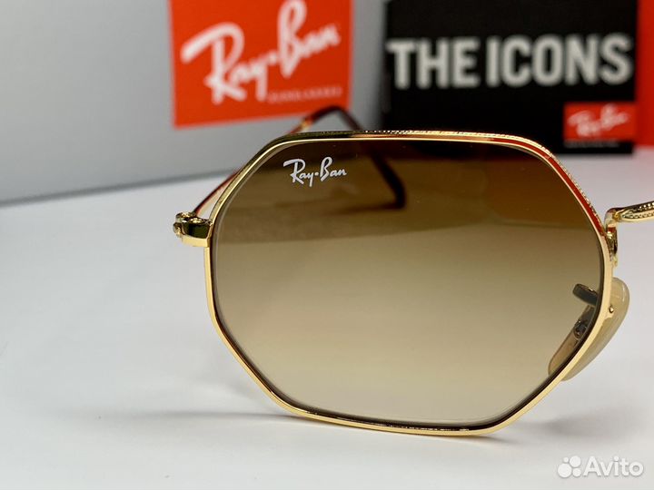 Очки Ray Ban Octagonal корчневые