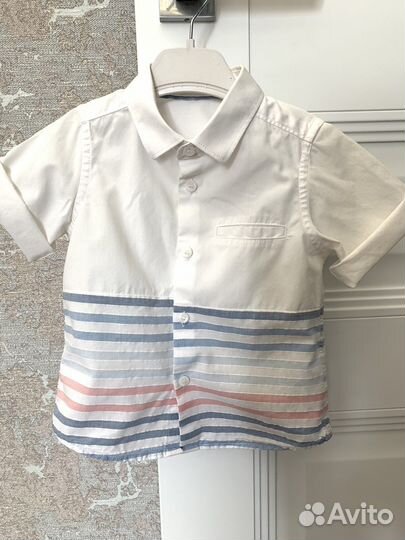 Рубашка mothercare 86 как новая и шорты