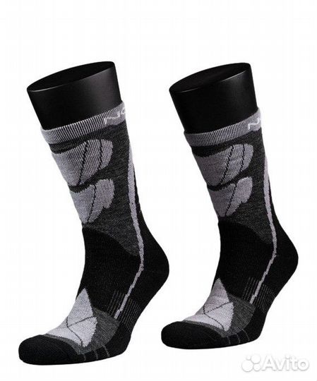 Носки nordski Wool Black/Grey