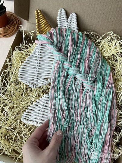 Держатель для бантиков заколок Единорог