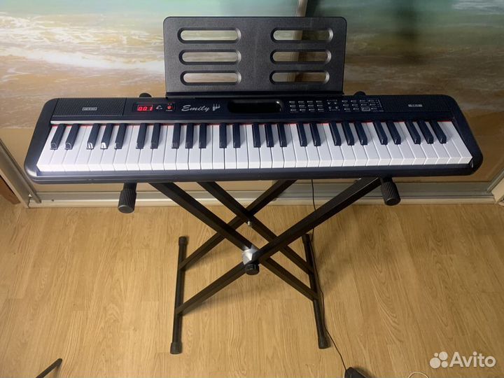 Синтезатор для обучения Emily + стойка (Новый)