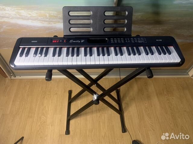 Синтезатор для обучения Emily + стойка (Новый)