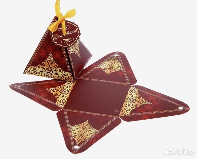 Бонбоньерка «Роскошь бордового», 7.2 7.2 см