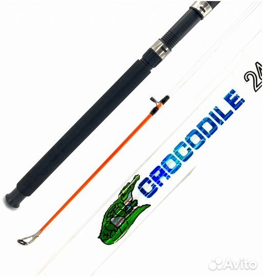 Спиннинг стеклопластиковый Крокодил 2,4м