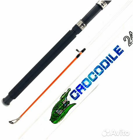 Спиннинг стеклопластиковый Крокодил 2,4м