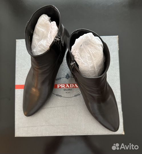 Полусапожки женские натуральная кожа Prada