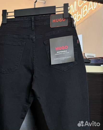 Мужские джинсы Hugo Boss черные