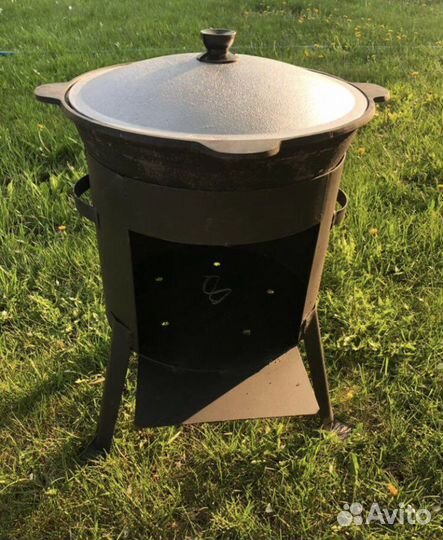 Казан 8л + Печь комплект