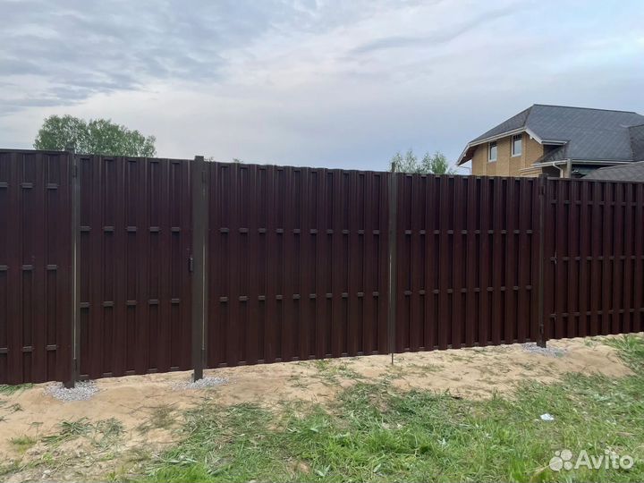 Ворота распашные под ключ
