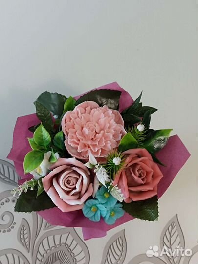 Букет цветов из мыла