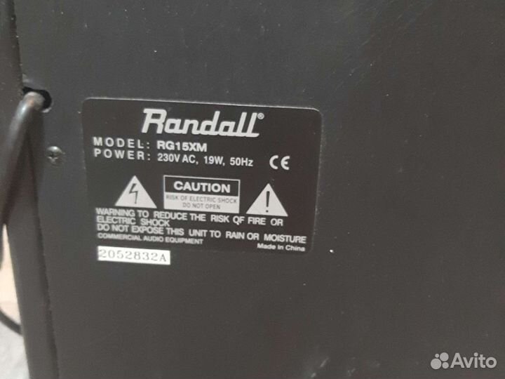 Комбоусилитель randall Rg15xm