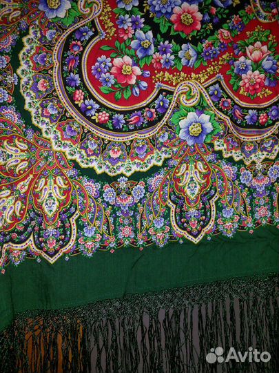 Павловопосадский платок шерсть