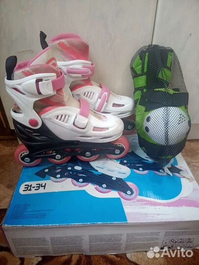 Роликовые коньки детские раздвижные