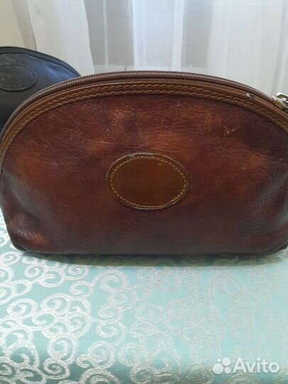 Косметичка натуральная кожа