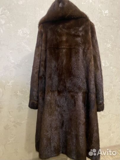 Шуба норковая с капюшоном 52 54