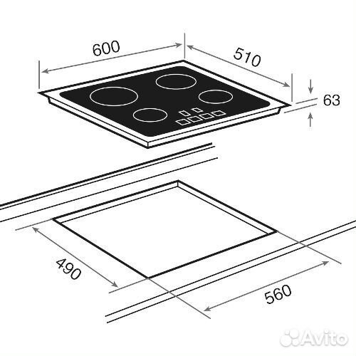 Электрическая варочная панель teka TR 641