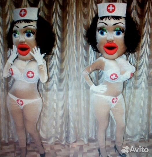 Шуточный стриптиз мед сестра ростовая кукла