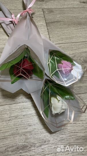Мыльная роза в упаковке