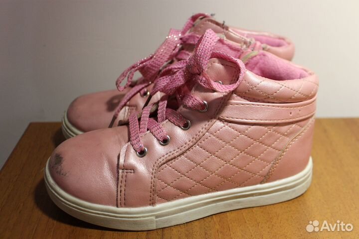 Ботинки осенние детские, розовые