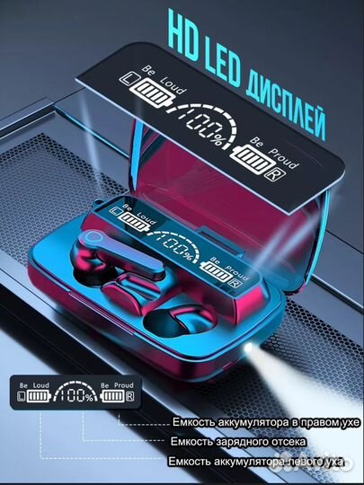 Беспроводные наушники + Power bank