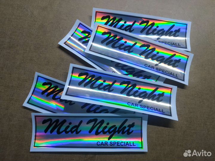 Печать на голограмме, наклейки, печать наклеек