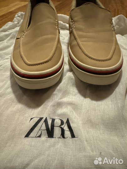 Мокасины топсайдеры zara