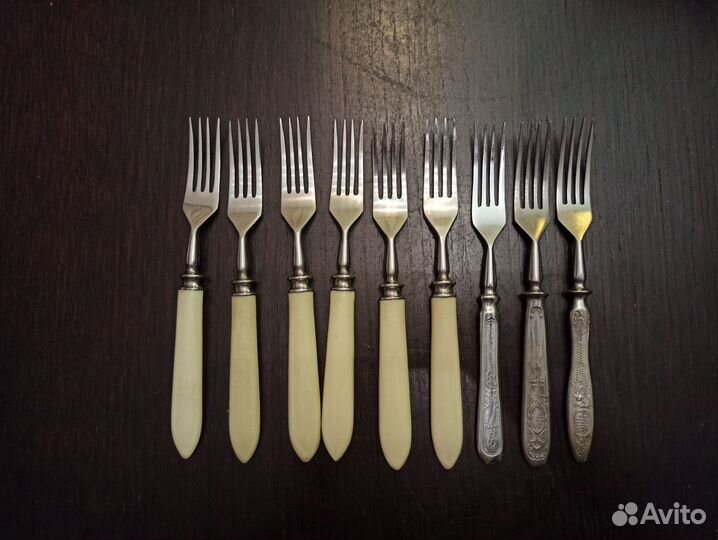 Вилки, ножи с костяными ручками, СССР