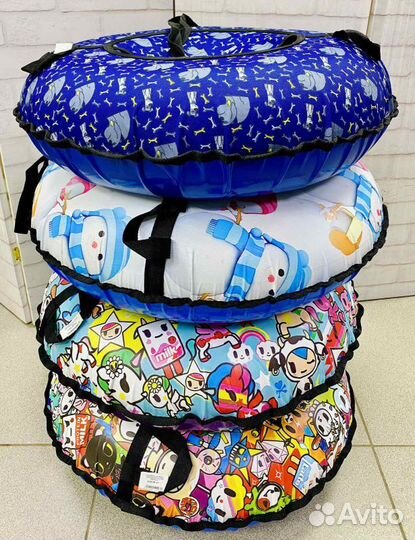 Санки-Ватрушка тюбинг 0,8м оксфорд-пвх (Собаки на