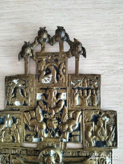 Крест распятие с предстоящими и избранными святыми